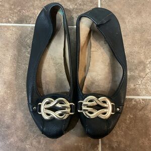 Aerosoles Big Bet Black Ballet Flats Size 9